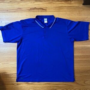 Adidas Men’s Royal Blue Polo great‎ condition polyester size 2X